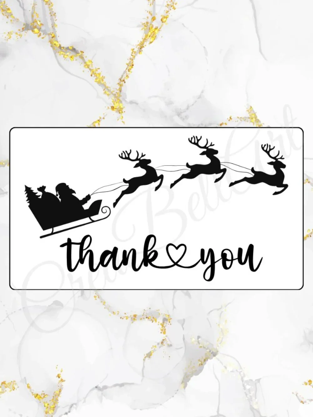 Christmas Thank You Stickers | Holiday Design | Small Business Packaging